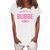 Promoted To Bubbe Baby Reveal Jewish Grandma Women's Loosen T-Shirt White
