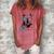 Frenchie Merica Boys Girls Dog Lover 4Th July Women's Loosen T-Shirt Watermelon