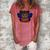Haiti Haitian Love Flag Princess Girl Kid Wings Butterfly Women's Loosen T-Shirt Watermelon