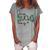 One Lucky Boy Funny St Patrick Day Women's Loosen Crew Neck Short Sleeve T-Shirt Green