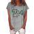 One Lucky Girl Funny St Patrick Day Women's Loosen Crew Neck Short Sleeve T-Shirt Green