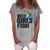 Reel Girl Fish Women's Loosen Crew Neck Short Sleeve T-Shirt Green