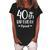 40Th Birthday Squad 40Th Birthday Party Forty Years Old Women's Loosen Crew Neck Short Sleeve T-Shirt Black