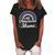 All American Mama- Funny 4Th Of July Family Matching Women's Loosen Crew Neck Short Sleeve T-Shirt Black