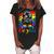 Be You Pride Lgbtq Gay Lgbt Ally Rainbow Flag Woman Face Women's Loosen Crew Neck Short Sleeve T-Shirt Black