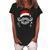 Believe Christmas Santa Mustache With Ornaments - Believe Women's Loosen Crew Neck Short Sleeve T-Shirt Black
