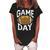 Football Player Vintage Game Day Women's Loosen Crew Neck Short Sleeve T-Shirt Black