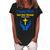 I Stand With God And Ukraine Christian Cross Faith Christ Women's Loosen Crew Neck Short Sleeve T-Shirt Black