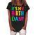 Its My Birthday For Ns Birthday Gift Women's Loosen Crew Neck Short Sleeve T-Shirt Black