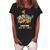 Welcome Back To School Zoo Animal Bus 477 Shirt Women's Loosen Crew Neck Short Sleeve T-Shirt Black