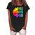 Womens Free Mom Hugs Gay Pride Lgbt Daisy Rainbow Flower Hippie Women's Loosen Crew Neck Short Sleeve T-Shirt Black