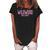 Womens Wildwood New Jersey Nj Vintage Text Pink Print Women's Loosen Crew Neck Short Sleeve T-Shirt Black