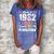 Made 1962 Floral 60 Years Old Family 60Th Birthday 60 Years Women's Loosen Crew Neck Short Sleeve T-Shirt Blue