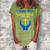 I Stand With God And Ukraine Christian Cross Faith Christ Women's Loosen Crew Neck Short Sleeve T-Shirt Green