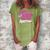 Just A Girl Who Loves Paintball Women's Loosen Crew Neck Short Sleeve T-Shirt Green