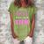 Just Girl Who Loves Stem Teacher Women's Loosen Crew Neck Short Sleeve T-Shirt Green