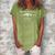 Promoted To Gigi 2023 Gigi Pregnancy Announcement Women's Loosen Crew Neck Short Sleeve T-Shirt Green