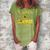 Promoted To Grammie Est 2022 Sunflower Women's Loosen Crew Neck Short Sleeve T-Shirt Green