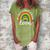 Teacher Ally Lgbt Teaching Love Rainbow Pride Month V2 Women's Loosen Crew Neck Short Sleeve T-Shirt Green