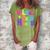 Welcome Back To School Kinders 486 Shirt Women's Loosen Crew Neck Short Sleeve T-Shirt Green