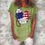 Womens Respiratory Therapist Love America 4Th Of July For Nurse Dad Women's Loosen Crew Neck Short Sleeve T-Shirt Green