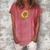 Being An Aunt Makes My Life Complete Sunflower Gift Women's Loosen Crew Neck Short Sleeve T-Shirt Watermelon
