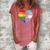 Free Dad Hugs Lgbt Pride Supporter Rainbow Heart For Father Women's Loosen Crew Neck Short Sleeve T-Shirt Watermelon