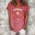Pi Day Math Gift For Pregnancy Announcement Baby Shower Mom Women's Loosen Crew Neck Short Sleeve T-Shirt Watermelon