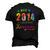 8 Years Old 8Th Birthday 2014 Tie Dye Awesome Men's 3D T-Shirt Back Print Black