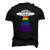 Alien Abduction Gay Pride Lgbtq Gaylien Ufo Proud Ally Men's 3D T-Shirt Back Print Black