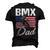 American Flag Bmx Dad Fathers Day 4Th Of July Men's 3D T-shirt Back Print Black