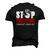 Anti Bully Movement Stop Bullying Supporter Stand Up Speak Men's 3D T-Shirt Back Print Black