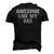 Awesome Like My Dad Father Cool Men's 3D T-Shirt Back Print Black