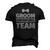 Bachelor Party Groom Drinking Team Men's 3D T-Shirt Back Print Black