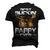 Best Buckin Pappy Ever Deer Hunting Bucking Father Men's 3D Print Graphic Crewneck Short Sleeve T-shirt Black