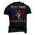 Mens Best Dog Dad Ever Husky American Flag 4Th Of July Men's 3D T-shirt Back Print Black