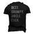Mens Best Grumpy Uncle Ever Grouchy Uncle Men's 3D T-Shirt Back Print Black