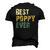 Best Poppy Ever Retro Vintage Fathers Day Men's 3D T-Shirt Back Print Black
