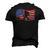Bigfoot American Flag Sasquatch 4Th July Men's 3D T-Shirt Back Print Black