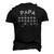 Mens Black And White Buffalo Plaid Papa Bear Christmas Pajama Men's 3D T-Shirt Back Print Black