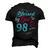 Blessed By God For 98 Years 98Th Birthday Party Celebration Men's 3D T-shirt Back Print Black