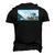 The Capybara On Great Wave Men's 3D T-Shirt Back Print Black