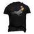 Cockatiel Bird American Flag Usa 4Th Of July Fourth Animal Men's 3D T-Shirt Back Print Black
