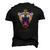 Colorful Queen Lioness With Crown Men's 3D T-Shirt Back Print Black
