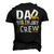 Mens Construction Dad Birthday Crew Party Worker Dad Men's 3D T-shirt Back Print Black