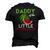Mens Cute Watermelon Daddy Dad For Men Men's 3D T-Shirt Back Print Black