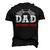 Dad Birthday Crew Race Car Racing Car Driver Daddy Papa Men's 3D T-shirt Back Print Black