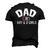 Dad Of One Boy And Two Girls Men's 3D Print Graphic Crewneck Short Sleeve T-shirt Black