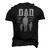 Mens Dad Sons First Hero Daughters Love For Fathers Day Men's 3D T-Shirt Back Print Black