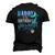 Daddy Of The Birthday Mermaid Matching Party Squad Men's 3D T-Shirt Back Print Black